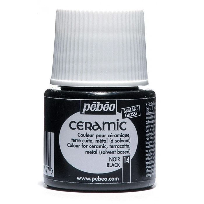 Pebeo Ceramic Seramik Boyası 45ml 14 Noir Black