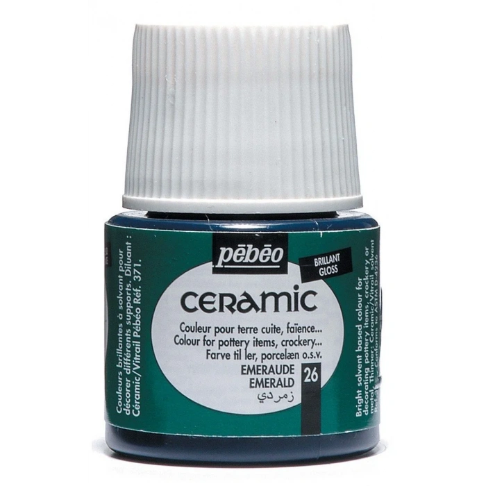 Pebeo Ceramic Seramik Boyası 45ml 26 Emerald Green