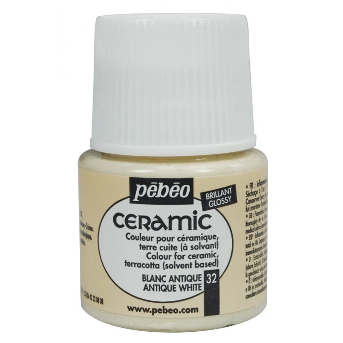 Pebeo Ceramic Seramik Boyası 45ml 32 Antique White