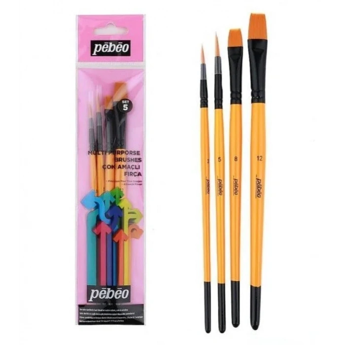 Pebeo Çok Amaçlı Fırça Seti - Set 5