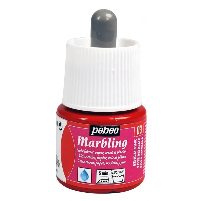 Pebeo Marbling (ebru Boyası) 03 Bengal Pink 45ml