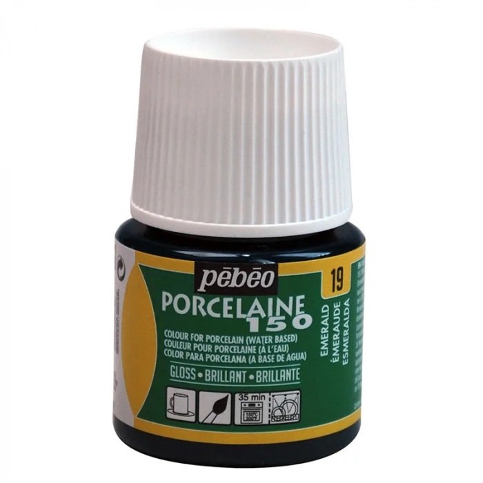 Pebeo Porcelaine 150 Fırınlanabilir Porselen Boyası 19 Emerald