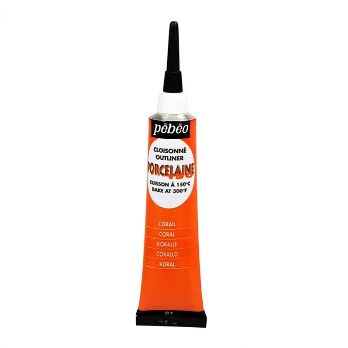 Pebeo Porcelaine 150 Fırınlanabilir Porselen Kontür 20ml 02 Coral