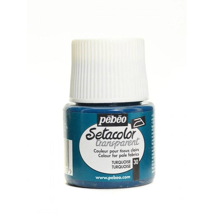 Pebeo Setacolor Light Fabric Transparan Kumaş Boyası 45ml 30 Turquoise