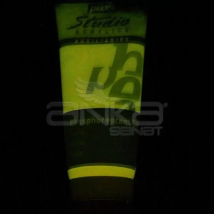 Pebeo Studio Floresan Karanlıkta Parlayan Boya 100ml Yellow