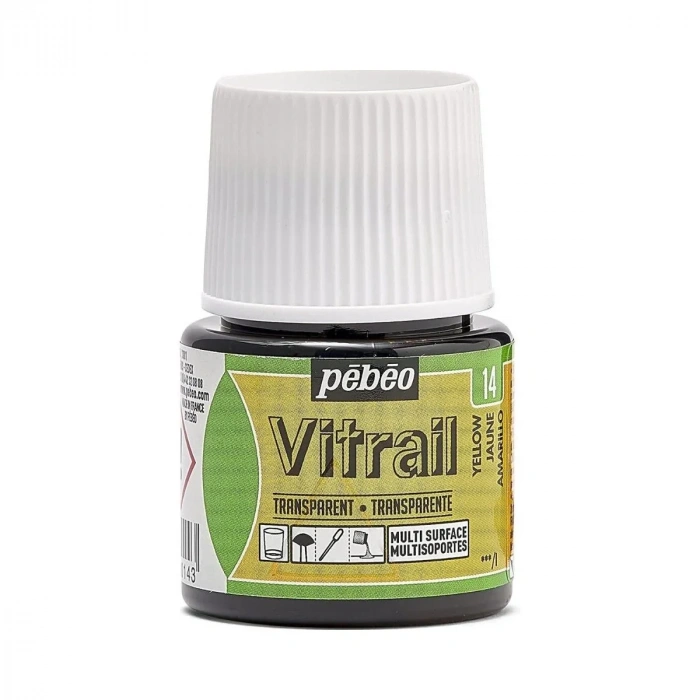 Pebeo Vitrail Cam Boya 45ml 14 Yellow