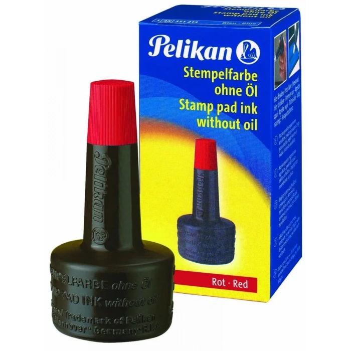 Pelikan Kırmızı Istampa Mürekkebi (30 ml)