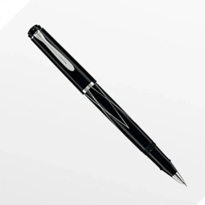 Pelikan Tükenmez Kalem Raute Üçgen Gümüş Metal Gövde K215