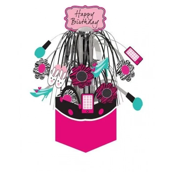 Pembe Zebra Butiği Şelale Masa Orta Süsü