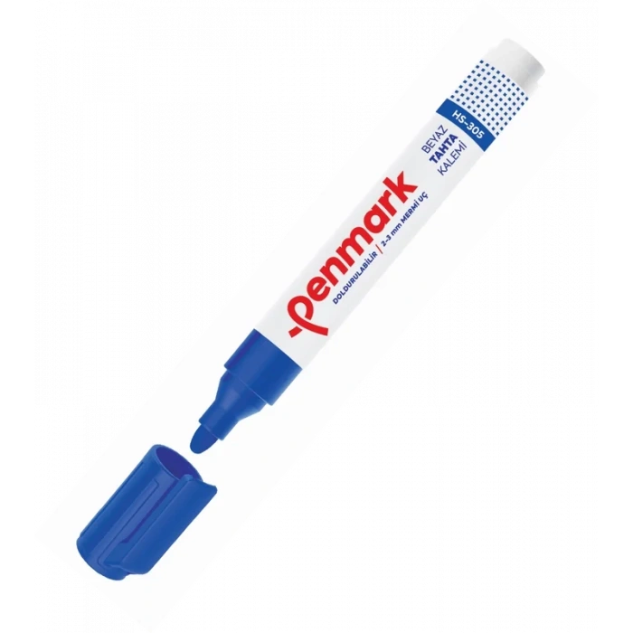 PENMARK HS-305-02 BEYAZ TAHTA KALEMİ MAVİ