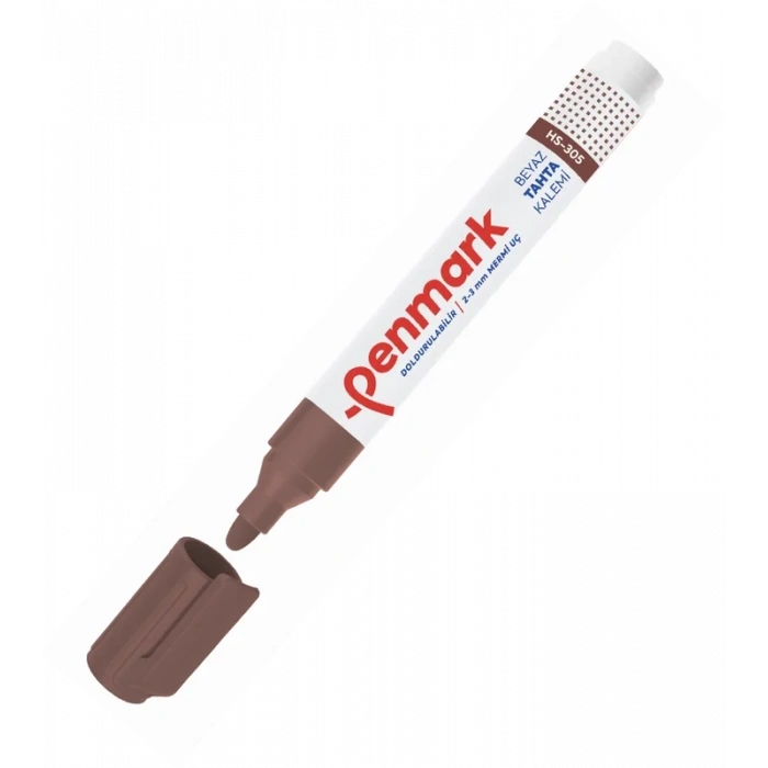 Penmark Hs-305-08 Beyaz Tahta Kalemi Kahve