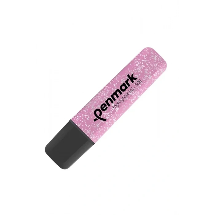 Penmark Hs-505-17 Fosforlu Kalem Metalik Simli Pembe