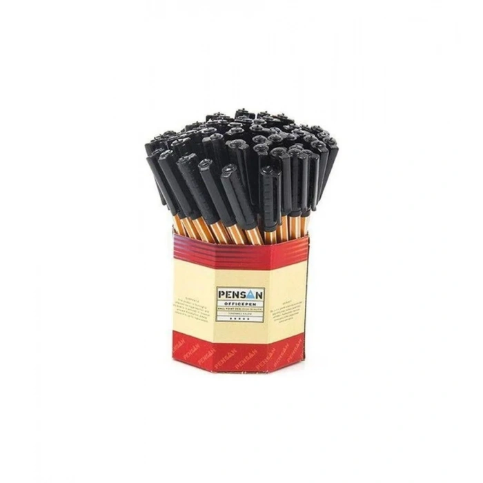 Pensan 1010 Ofis Pen Siyah Tükenmez Kalem (60 lı Kutu)