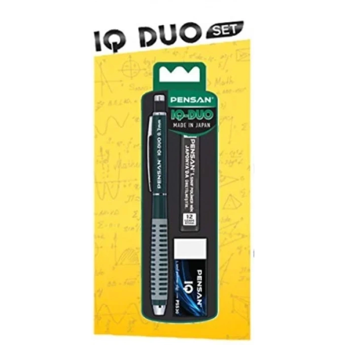 PENSAN IQ DUO SET 07 KARIŞIK RENKLİ SİLGİ+MİN 4008
