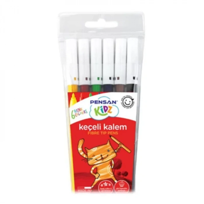 Pensan Kidz 6 Renk Keçeli Boya Pe34000kk6r