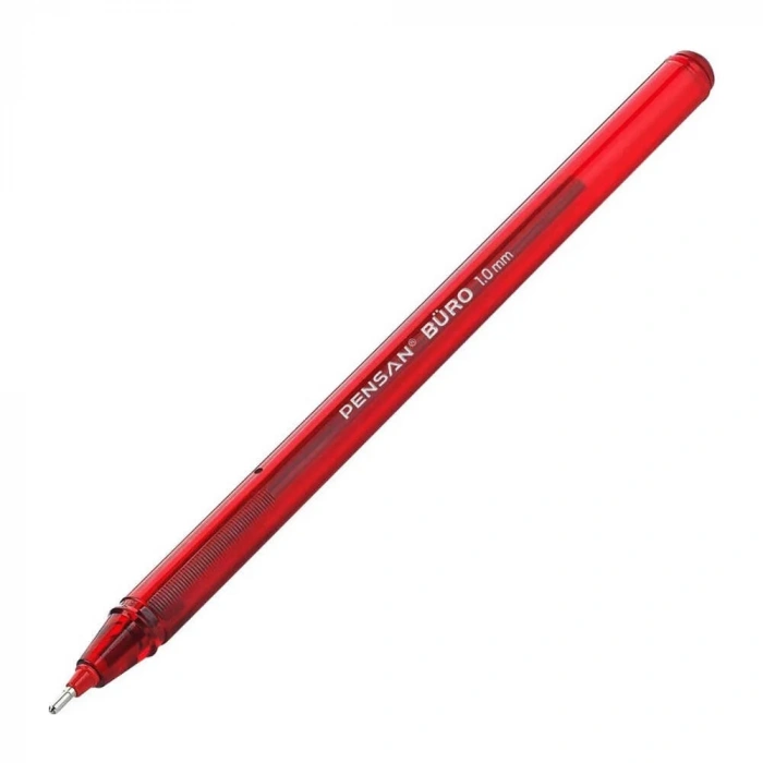 Pensan Tükenmez Kalem Büro Ball Point 1 mm Kırmızı