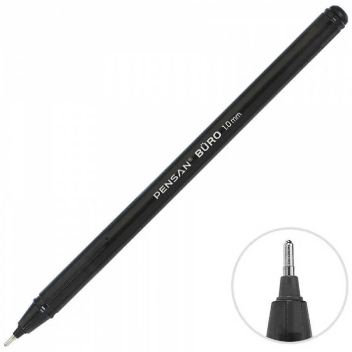Pensan Tükenmez Kalem Büro Ball Point 1 mm Siyah