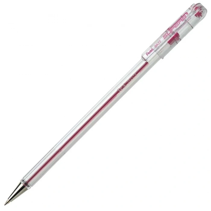 Pentel BK77 Yağ Bazlı Roller Tükenmez Kalem PEMBE