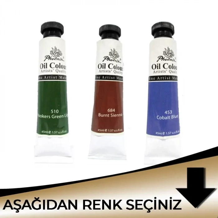 Phoenix Yağlı Boya 45ml Metalik Tonlar