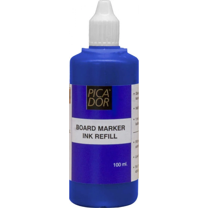 Picador 195 Board Marker Mürekkebi 100 ml Mavi