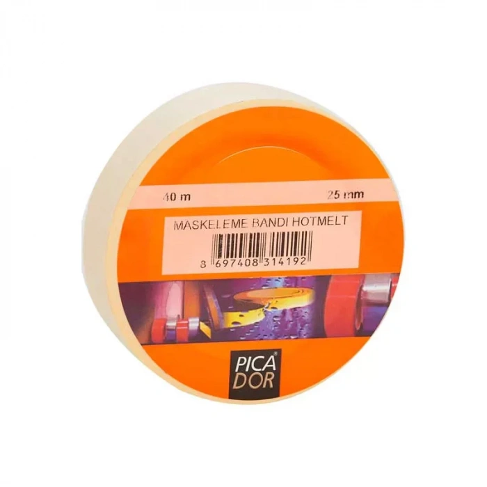 Picador 25x40 Mt Hotmelt Maskeleme Bandı Kp005