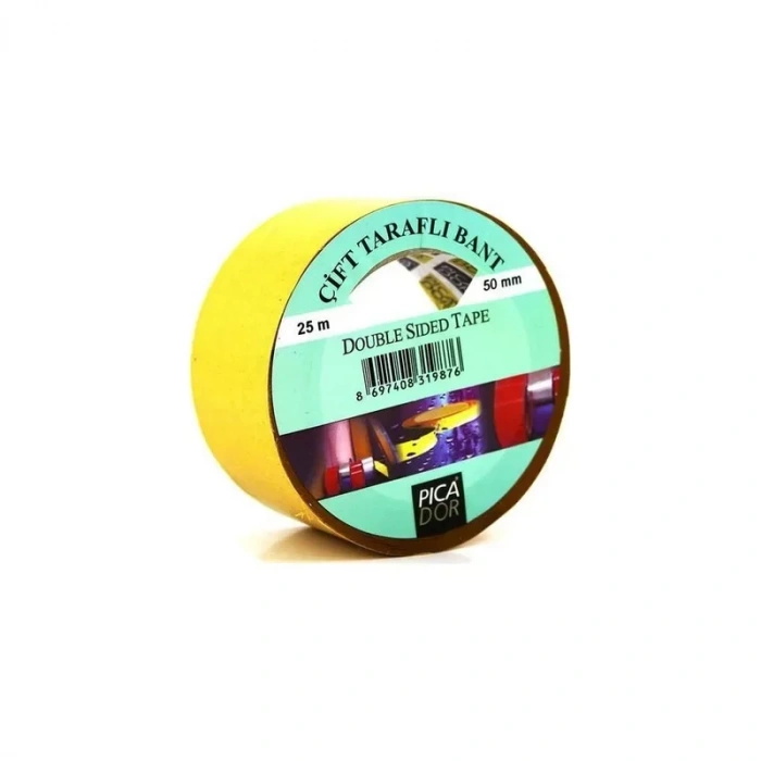 Picador Çift Taraflı Bant 50mmx25m Askısız (kl008)