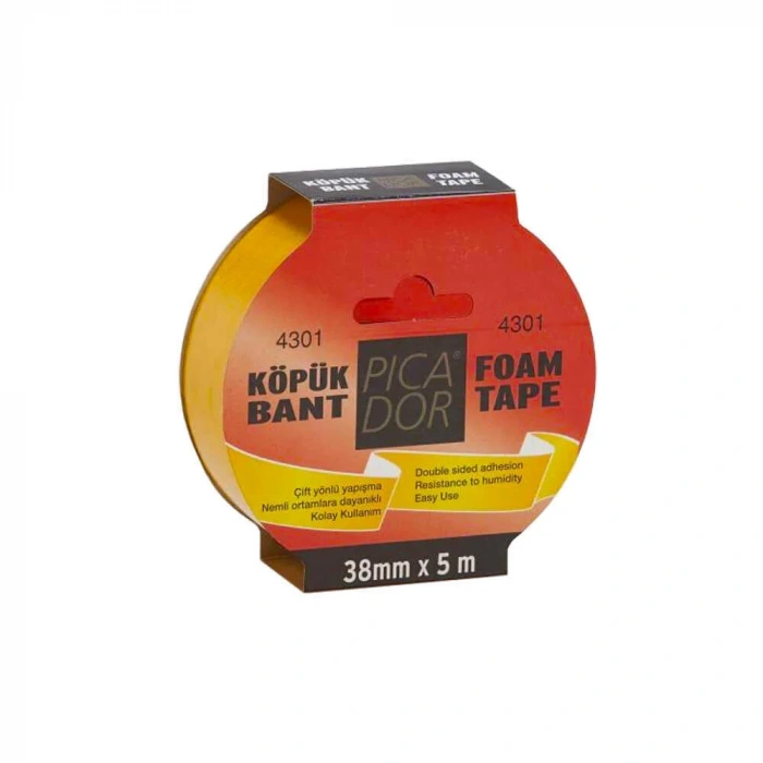 Picador Çift Taraflı Köpük Bant 38x5 M Askılı
