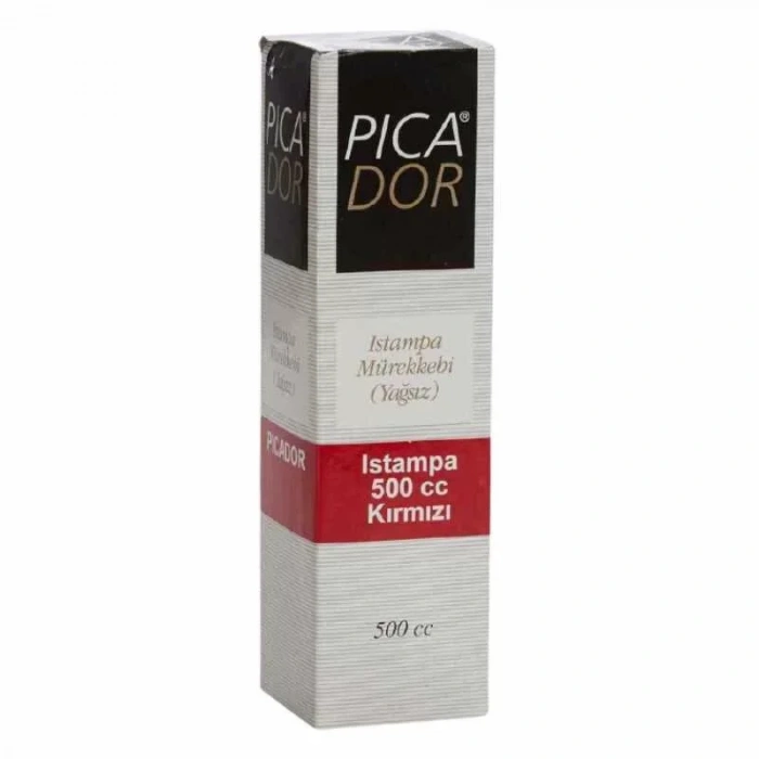 PİCADOR ISTAMPA MÜREKKEBİ KIRMIZI 500cc 1/2 KE 009