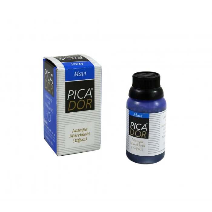 PİCADOR ISTAMPA MÜREKKEBİ MAVİ 30cc KE 002