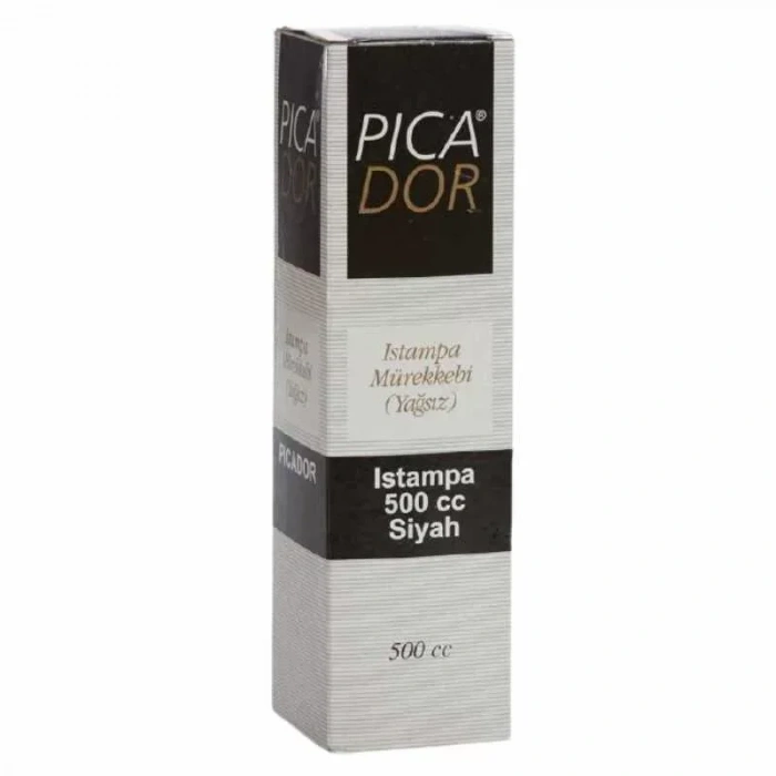 PİCADOR ISTAMPA MÜREKKEBİ SİYAH 500cc 1/2 KE 007