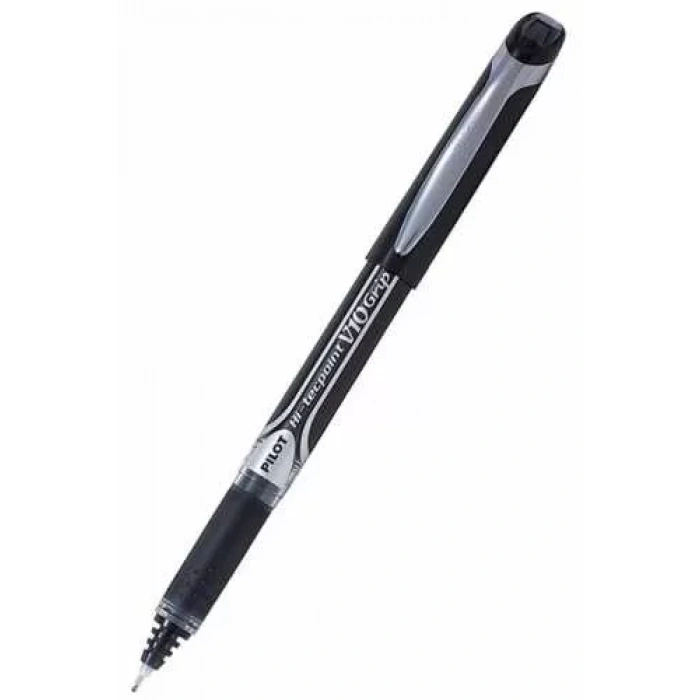 Pilot Hi-tecpoint V10 Grip Siyah İğne Uçlu Roller Kalem (1,0mm)
