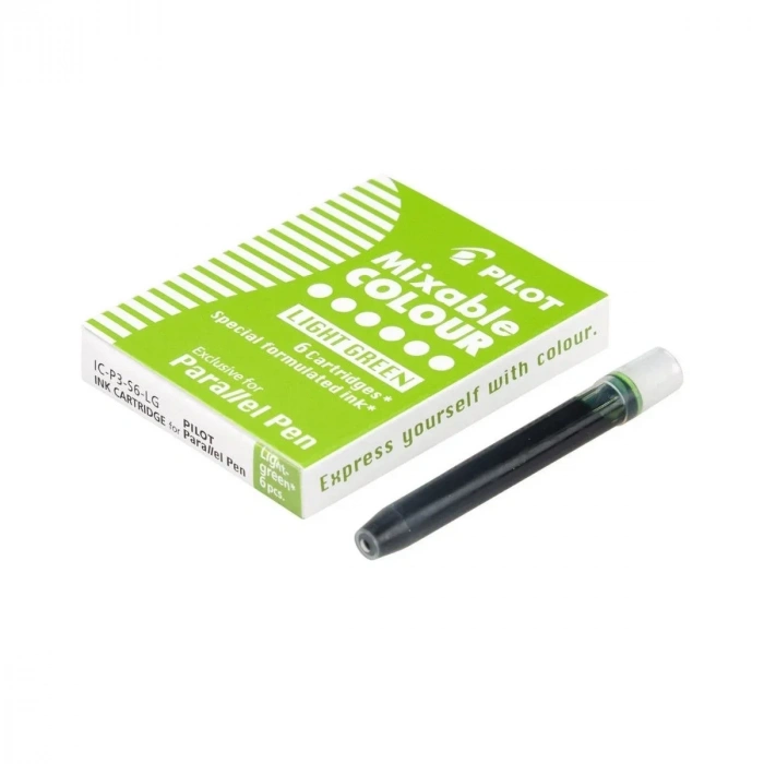 Pilot Parallel Pen Orijinal Kartuş Açık Yeşil 6lı