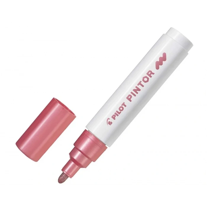 PİLOT PİNTOR DEKORASYON KALEMİ M METALİK PEMBE (51002078) (SW-PT-M-MP)