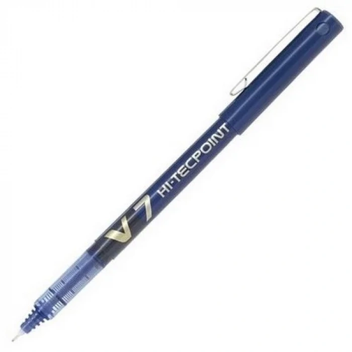 Pilot V7 Hi-Tecpoint Mavi İğne Uçlu Roller Kalem