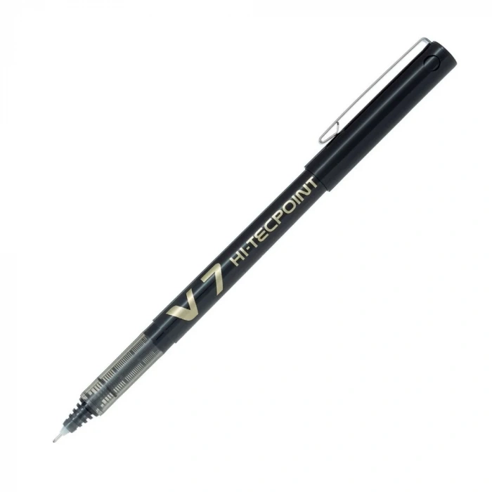 Pilot V7 Hi-Tecpoint Siyah İğne Uçlu Roller Kalem