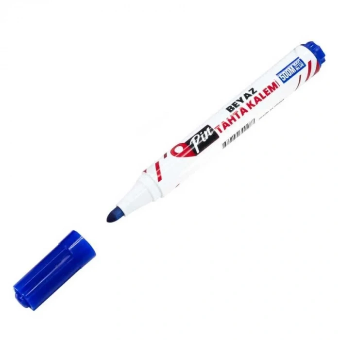 Pin 500M Doldurulabilir Tahta Kalemi Mavi