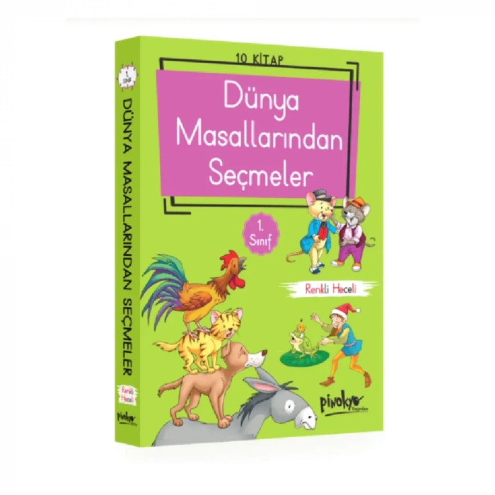 Pinokyo  1. Sınıf Dünya Masallarından Seçmeler Renkli Heceli