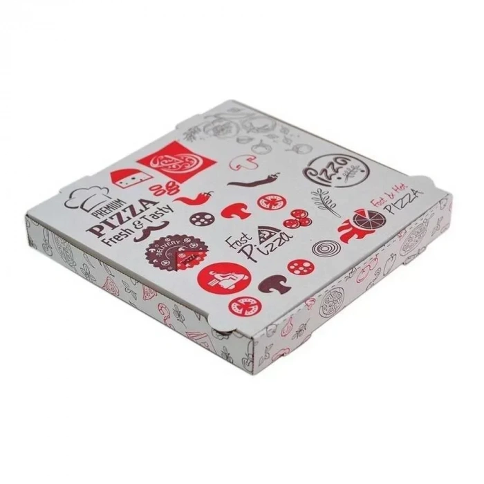 Pizza Kutusu 32x32x4,2 Cm - 100 Adet