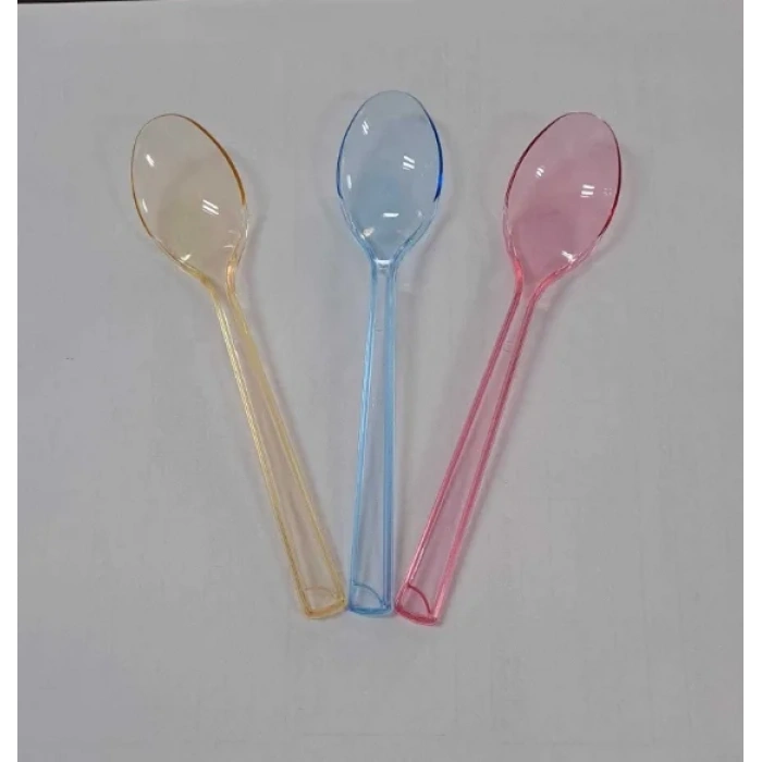 Plastik Dondurma Kaşığı Renkli ( 1000 Adet )