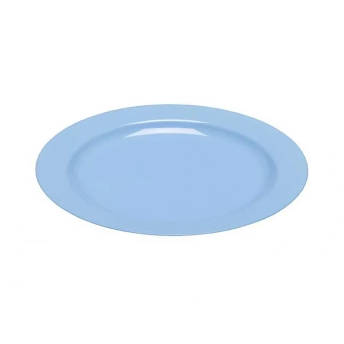 Plastik Mavi Tabak 26 cm - 10 Adet