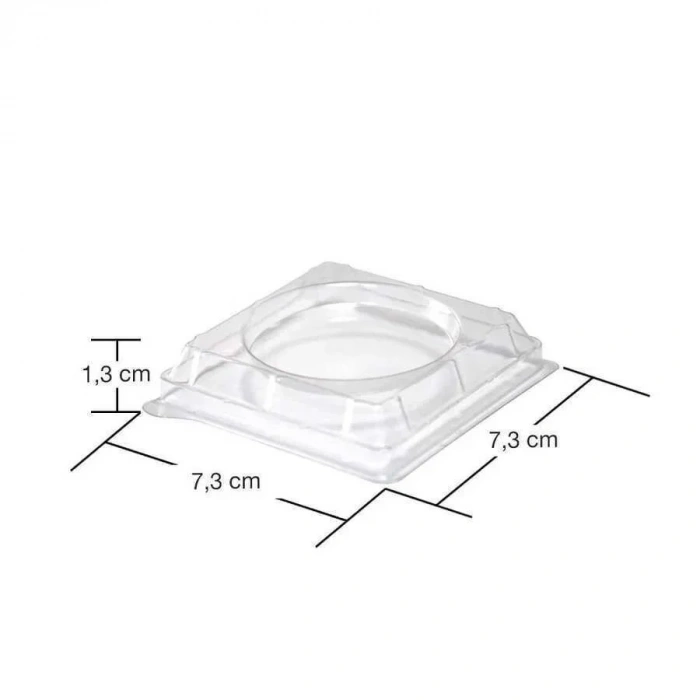 Plastik Mini Kap Kapağı 240 Cc - 50 Adet