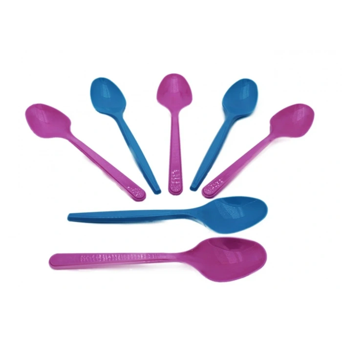 Plastik Renkli Kaşık 10 lu