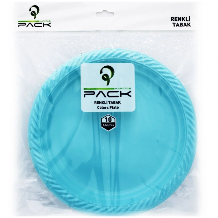 Plastik Renkli Tabak 10 lu.