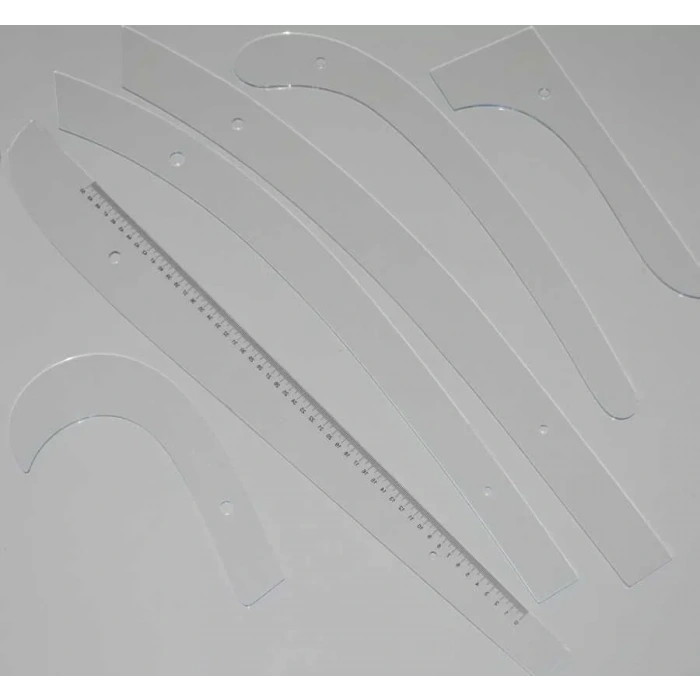 Plastik Riga Cetvel Takımı (6 Parça)