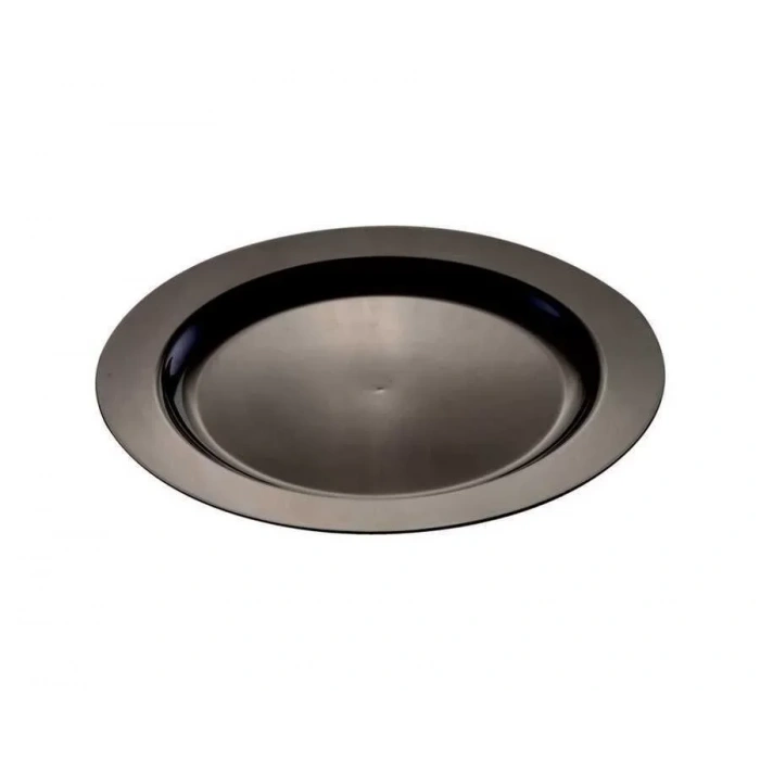 Plastik Siyah Tabak 26 cm - 10 Adet