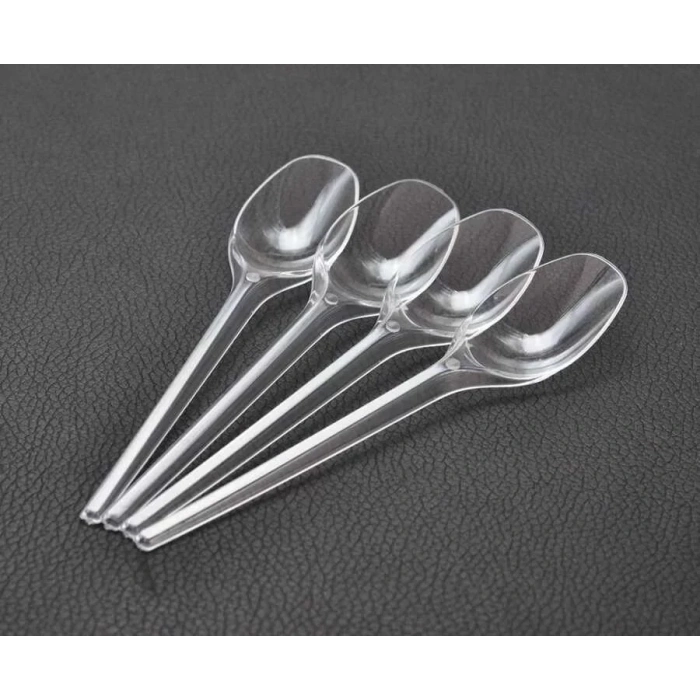 Plastik Sup Kaşık Şeffaf - 100 Adet