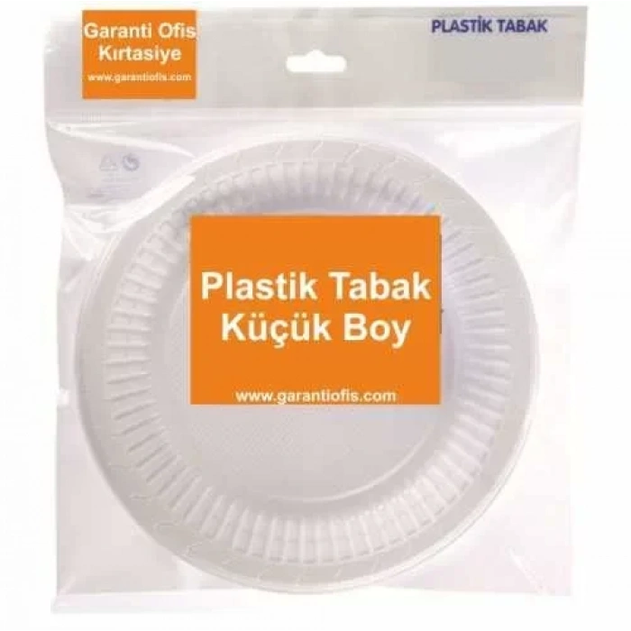Plastik Tabak Küçük Boy 17cm (100 Lü Paket)