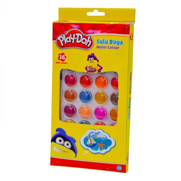 Play Doh 36 Renk Suluboya 23mm Play-Su010