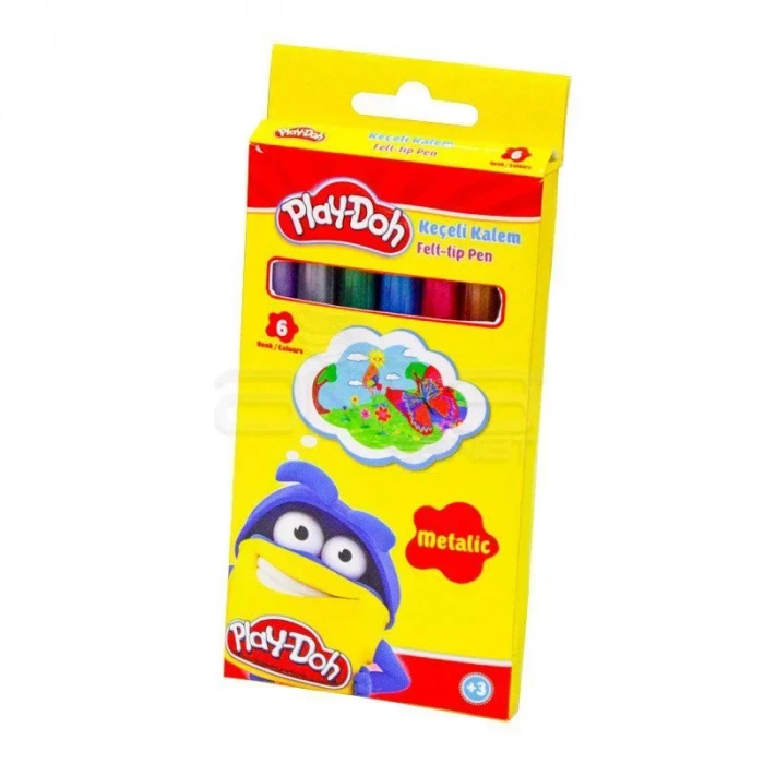 Play-doh Metalik Keçeli Kalem 5mm 6 Renk Ke016