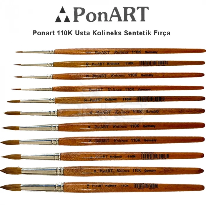 Ponart 110K Usta Kolineks Sentetik Fırça